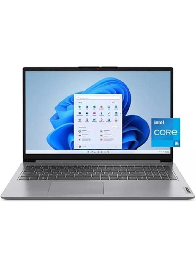 (Upgraded Version) IdeaPad Laptop With 15.6-Inch Display, Intel Core i5-1235u Processor/16GB RAM/512GB SSD/Intel Iris XE Graphics/Windows 11 English Cloud Grey English Cloud Grey