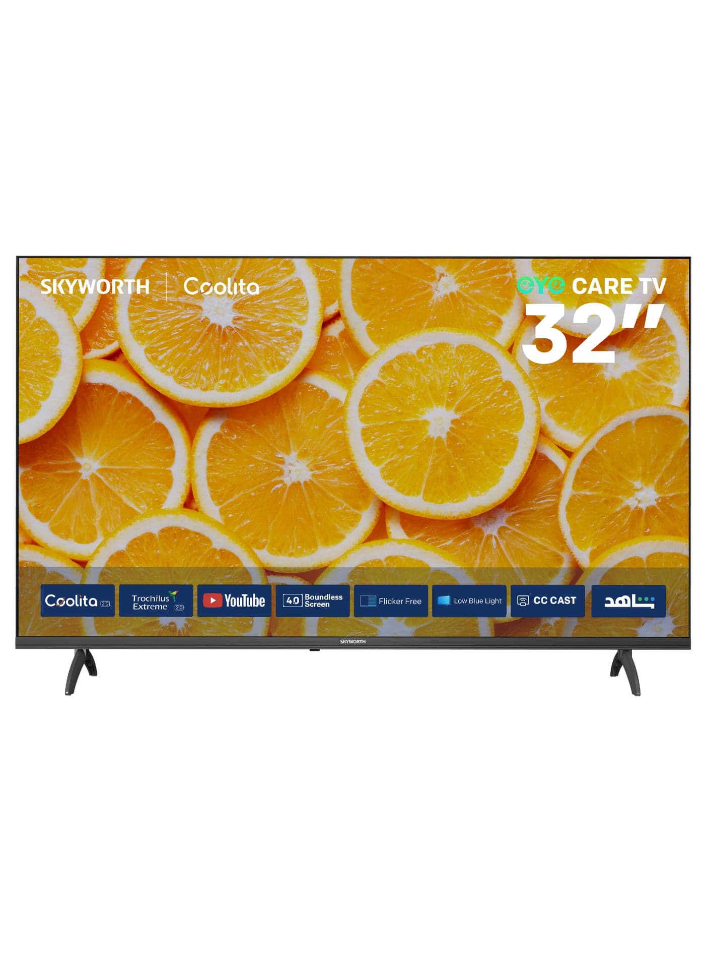 32" 2K LED Smart TV, Eye Care 2.0, Coolita 3.0, 60Hz, HDR10, Dolby Audio, 2-Year Warranty, 32E5000G BLACK