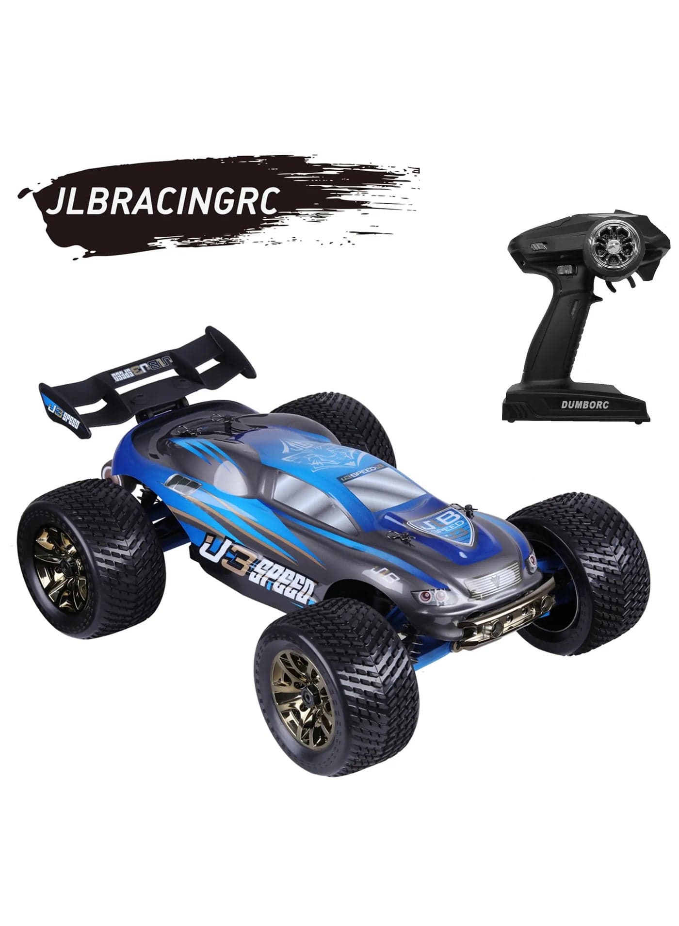 J3 Brushless Motor 100 km Speed RC Car 1/10 4WD Off-road Truggy Waterproof Remote Control Truck Buggy 3S Lipo Battery 4000mAh