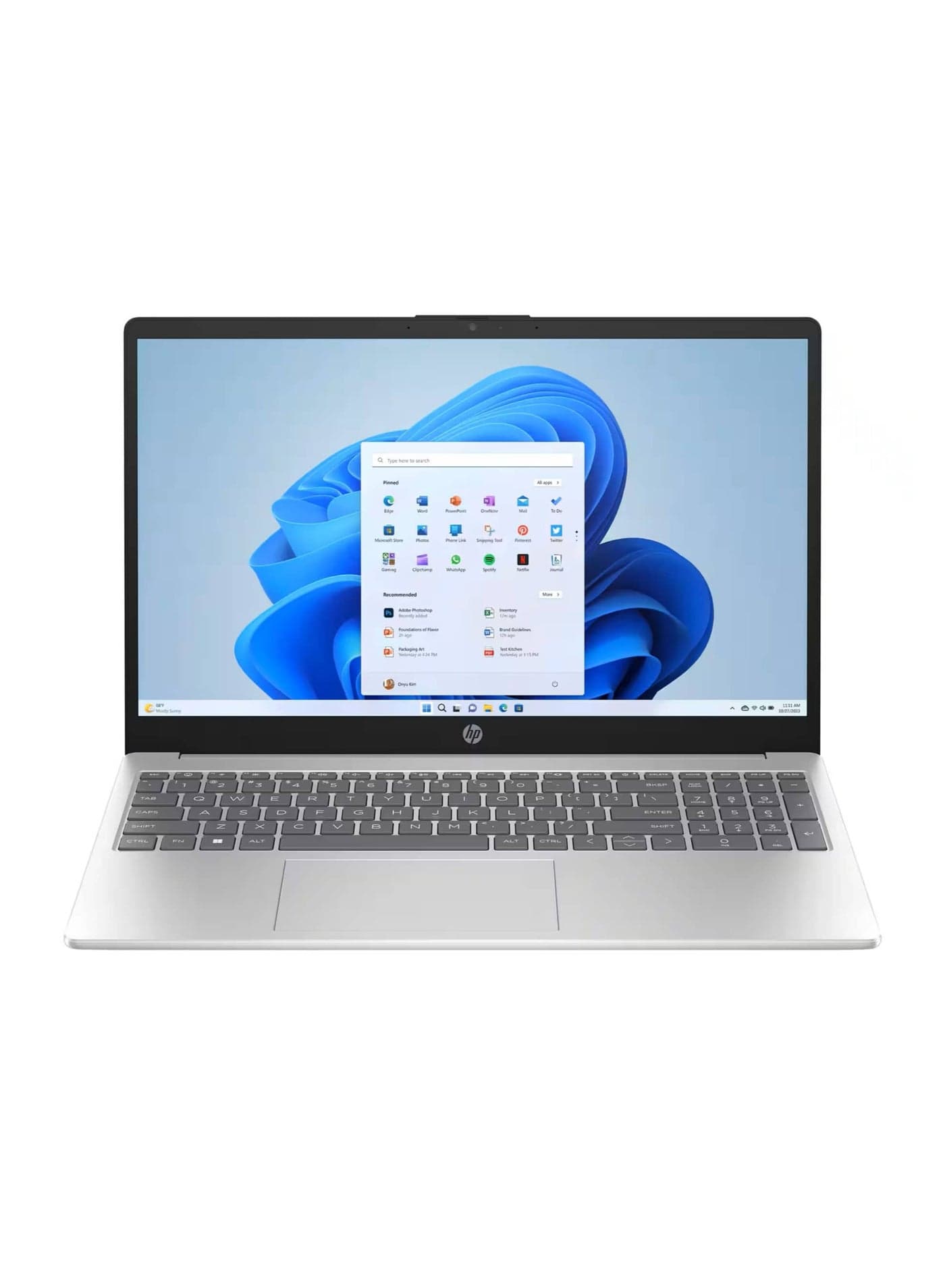 (Upgraded Version) 15-FD0005DX Laptop With 15.6-Inch Touchscreen Display, Core i5-1235U Processor/8GB RAM/512GB SSD/Intel Iris XE Graphics/Windows 11 Home S English Silver
