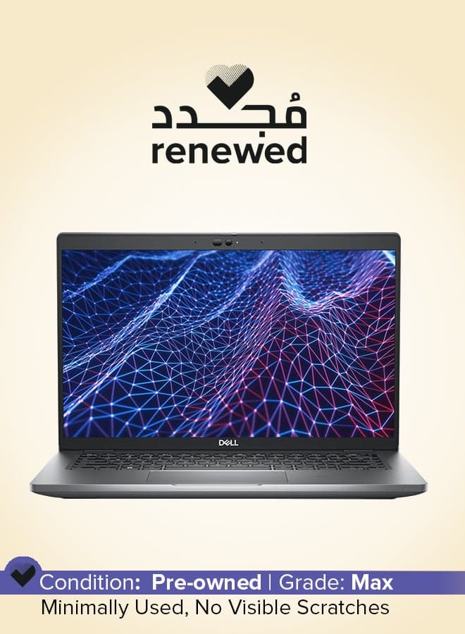 Renewed - Latitude 5430 With 14-Inch Full HD Notebook,Intel Core i5/12th Gen/10-Core/16GB RAM DDR4/512GB SSD/Windows 11 Pro English/Arabic Silver