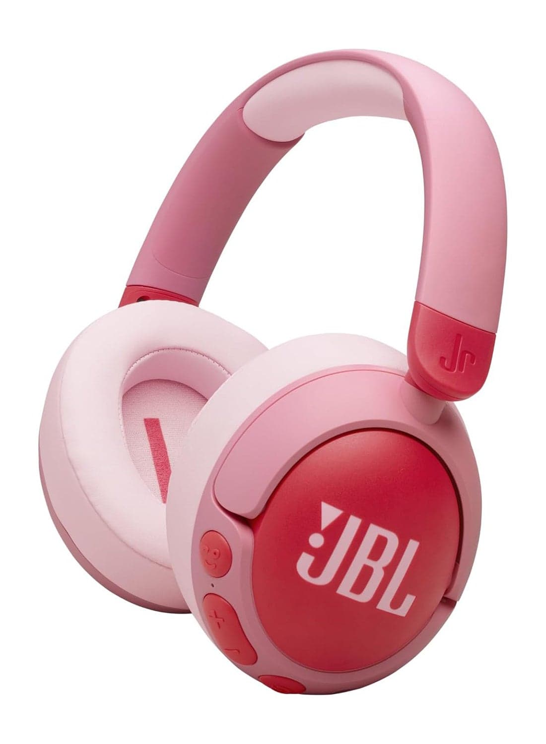 Junior 470 NC Wireless Over-Ear Bluetooth Headphones with Active Noise Cancelling for Kids, Microphone, 50h Playback, Safe Sound, Low Volume, Easy Operation and Stickers Pink