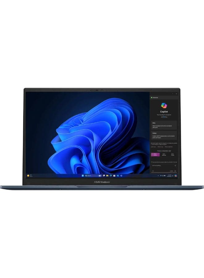 Vivobook 14 Laptop With 14-Inch Full HD Display, Core i3-1215U Processor/8GB RAM/128GB SSD/Intel UHD Graphics/Windows 11 Home (International Version) English Quiet Blue English Quiet Blue