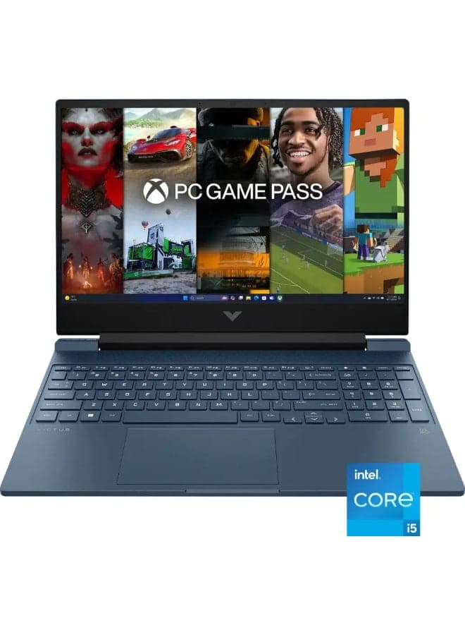 (Upgraded Version) Victus 15.6-Inch Full HD 144Hz Gaming Laptop, Core i5-12450H Processor/8GB RAM/512GB SSD/6GB NVIDIA GeForce RTX 3050 Graphics/Windows 11 Home ( International Version) English Performance Blue English Performance Blue