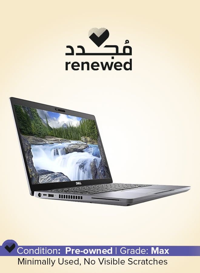 Renewed - Latitude 5410 Laptop With 14-Inch FHD Display,Core i7/Dual Core/10th Gen/8GB RAM/256GB SSD/Windows 10 Pro/Intel HD Graphics English Black/silver