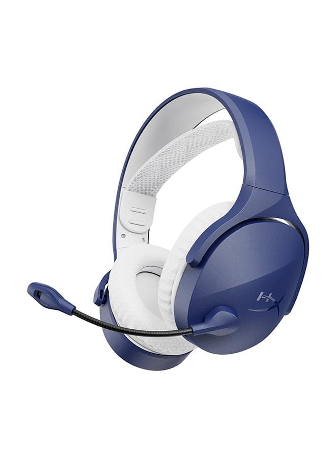 Cloud Jet Wireless Gaming Headset, 40mm Drivers, 20Hz to 20kHz Frequency, Unidirectional, Swivel-To-Mute Boom Mic, Bluetooth 5.3, Up to 15M Wireless Range, Blue | AM7A0AA