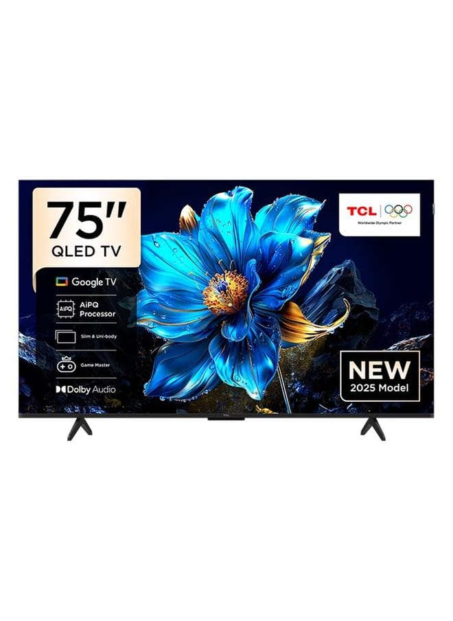 75 Inch 4K QLED, Google TV, Dolby Atmos, Dolby Vision, HDR10+, 120Hz Game Accelerator, Model 2025 - 75P7K/75T6C/75P71K Black
