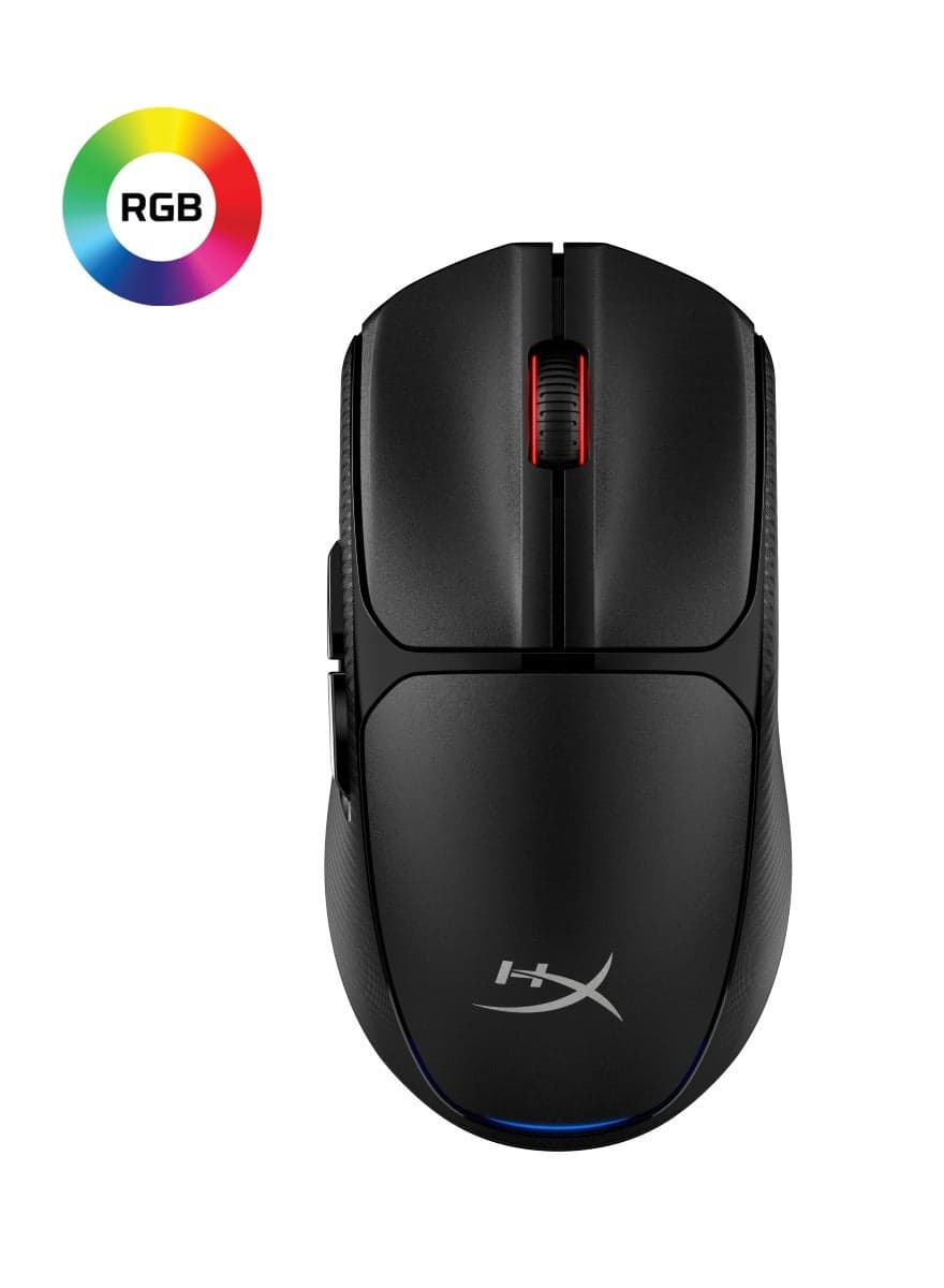 Pulsefire Fuse Wireless Gaming Mouse, Ambidextrous Lightweight 75g, Pixart PAW3311 Sensor Up to 12,000 DPI, Dual Wireless 2.4GHz & Bluetooth, 85-Hour Battery Life, RGB Lighting, Black | A1KY6AA