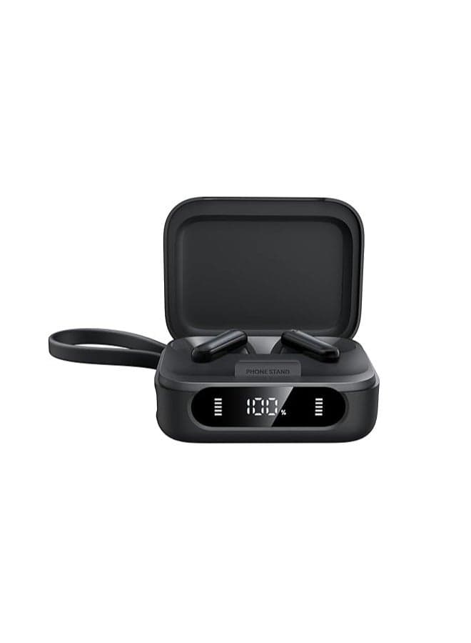 P41i by Anker Adaptive Noise Cancelling Earbuds with Portable Phone Charger (Built-in USB-C Cable), 192-h Playtime, Immersive Sound, 6-Mic AI Calls, IPX5 Wireless Earbuds, Bluetooth 5.3 Black