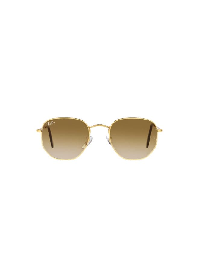 RB3548 001/51 Unisex Full Rim Hexagonal Sunglasses - Lens Size: 54 mm
