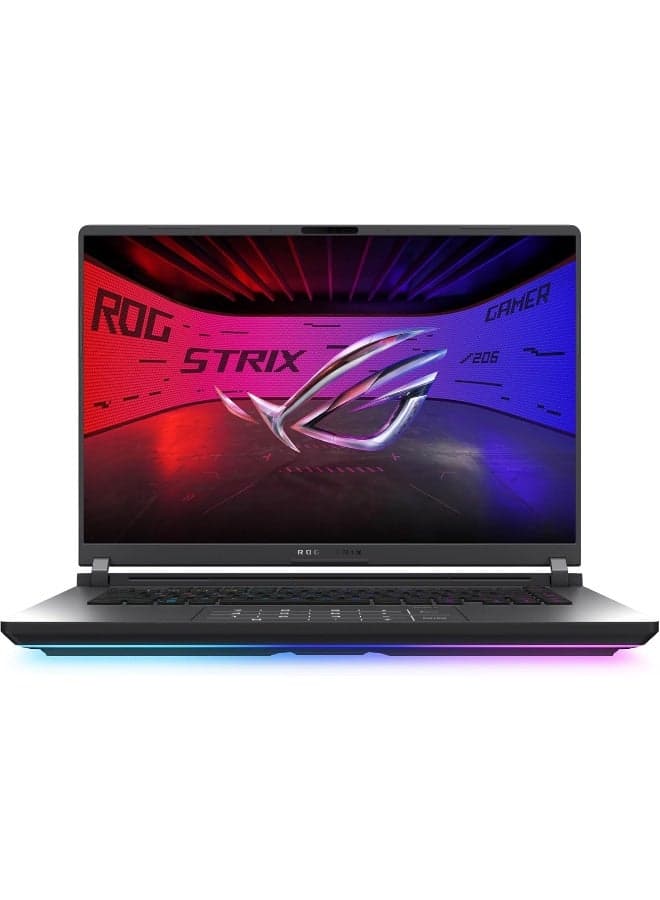 ROG Strix G16 (2025) Gaming Laptop, 16” ROG Nebula Display 16:10 2.5K 240Hz/3ms, NVIDIA® GeForce RTX™ 5070 Ti GPU, Intel® Core™ Ultra 9 275HX Processor, 64GB DDR5, 4TB SSD, Wi-Fi 7, Win11 Pro,  + Life Time Office 2024 English/Arabic Eclipse Grey
