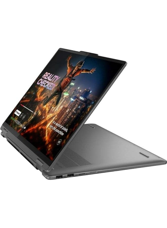 (Upgraded Version) 2024 Yoga 7i 2-in-1 AI Laptop, 16" WUXGA Touch, Intel 12-Core Ultra 7 155U (Beat i7-1355U), 16GB LPDDR5X RAM, 1TB SSD, Backlit, FP, FHD IR Webcam, AI Copilot, Windows 11 Pro+ Life Time Office 2024 English/Arabic Storm Grey