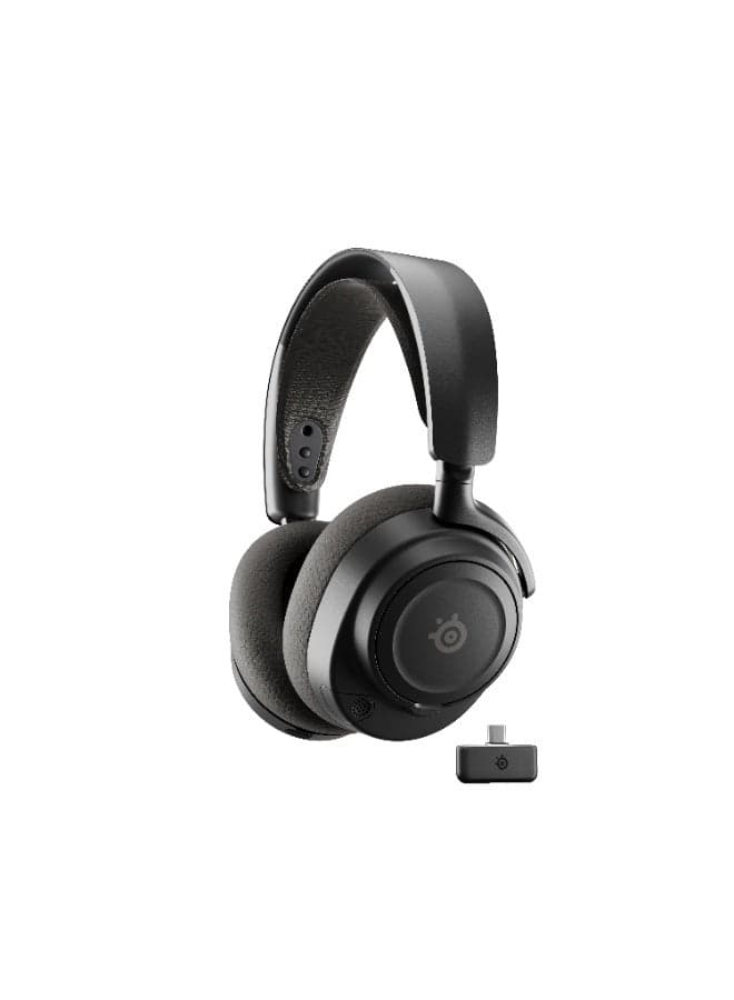 SteelSeries Arctis Nova 7P Gen 2 Wireless Gaming Headset for PS5 & PS4, Dual 2.4 GHz + Bluetooth, 360° Spatial Audio, AI Noise-Cancelling Microphone, 50+ Hour Battery, USB-C Charging, Multi-Platform, Black | 61744