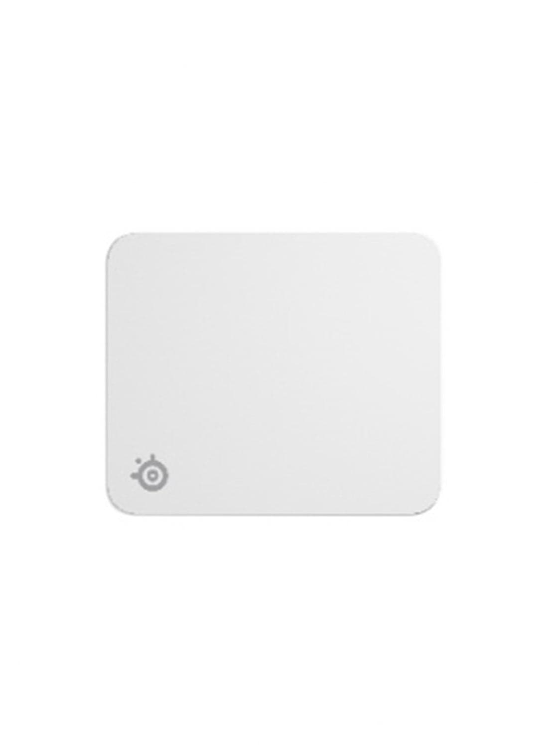 QcK Cloth Gaming Mouse Pad - Exclusive Micro-Woven Surface - Optimized for Gaming Sensors - Maximum Control - Size M - White