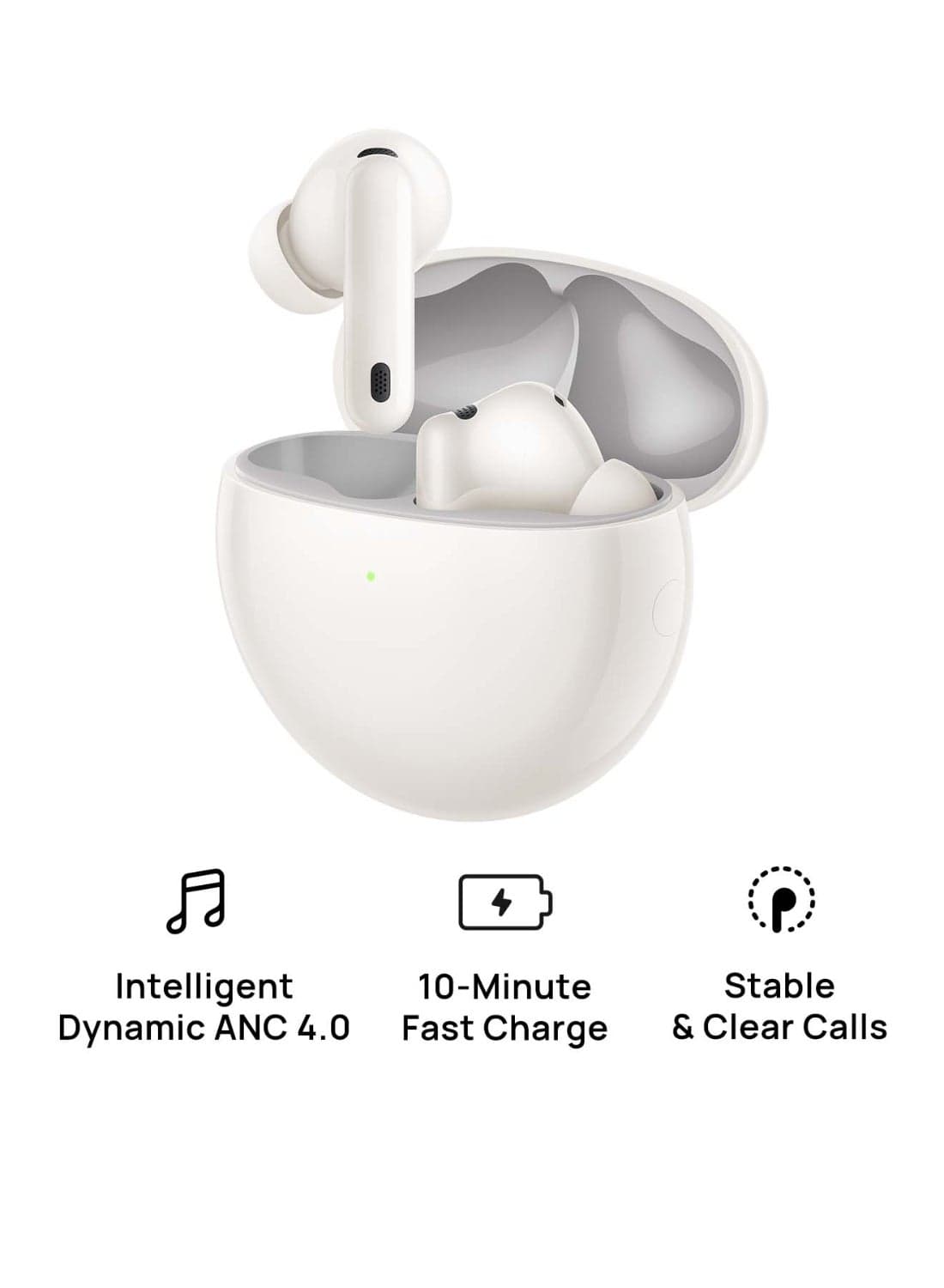 FreeBuds 7i Wireless Bluetooth Earbuds, Intelligent Active Noise Cancellation 4.0, Unlimited Spatial Audio,  iOS and Android, Stable Clear Calls, Fast Charging White