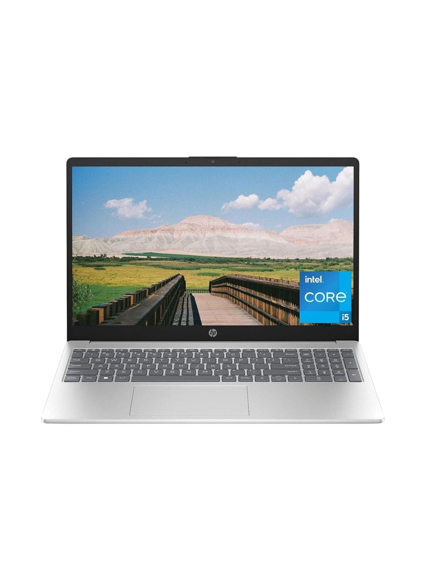 (2023) Laptop With 15.6-Inch FHD Display, Core i5-1334U Processor/8GB RAM/512GB SSD/Intel Iris Xe Graphics/Windows 11 Home English/Arabic Silver