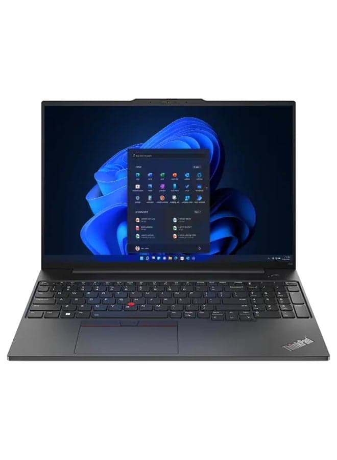 Thinkpad E16 Laptop With 16-Inch Display, Intel Core i5-1335U Processor/16GB RAM/512GB SSD/Intel UHD Graphics/Windows 11 Pro English/Arabic Black