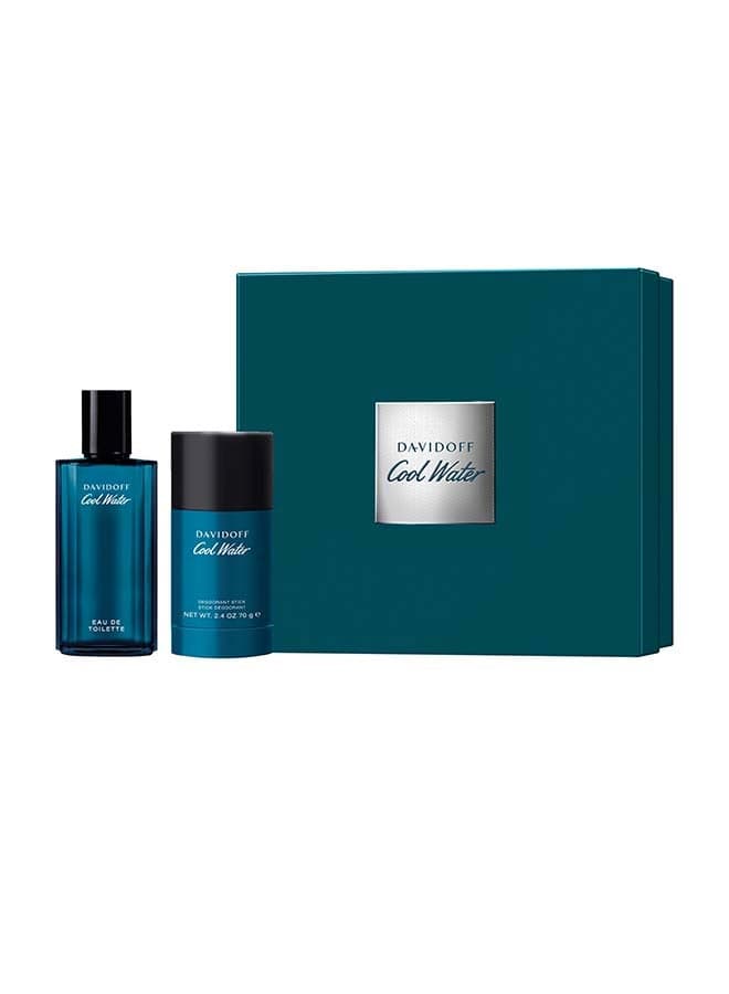 Cool Water Eau De Toilette For Men Duo Gift Set 75 + 75ml