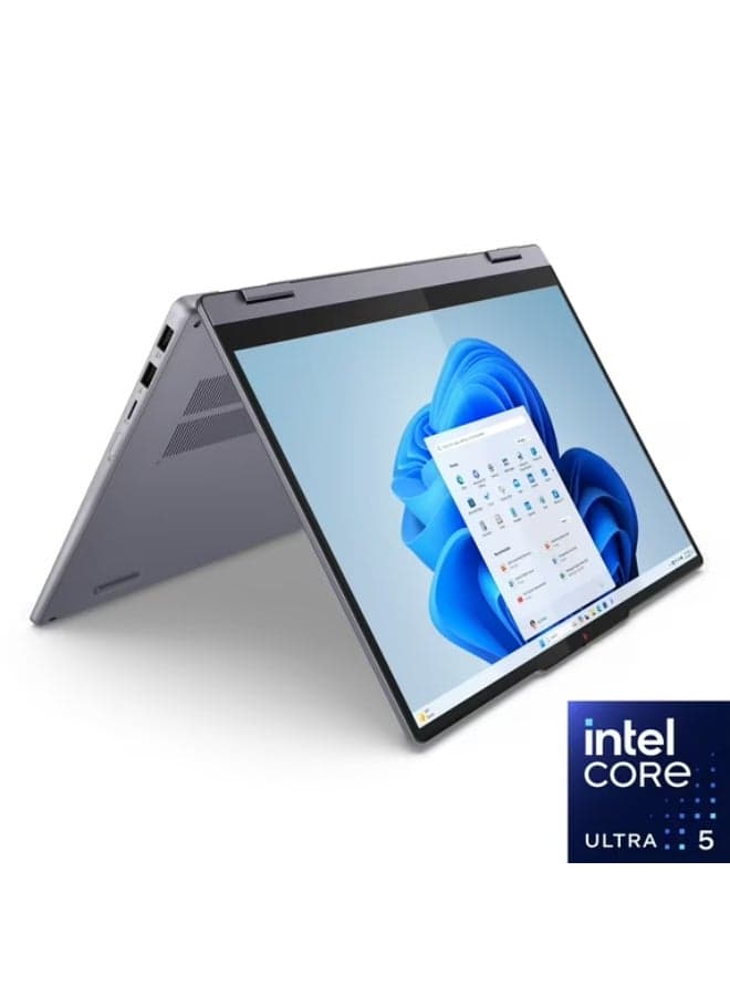 (Upgraded Version) IdeaPad 5i 2-in-1 (2025) – 2nd Series Laptop Wuth 14-Inch Display, Intel Core Ultra 5-225U Processor/8GB RAM/512GB SSD/Intel Graphics/Windows 11 Home  Luna English Luna Grey