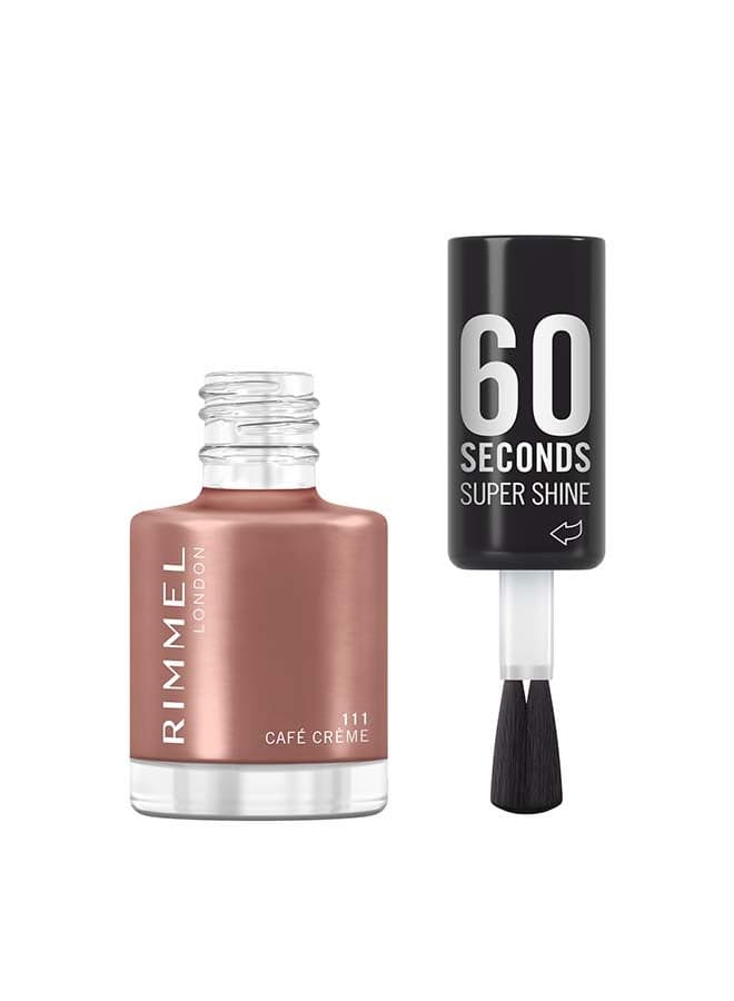 60 Seconds Super Shine Nail Polish - 8ml 111 - Café Crème