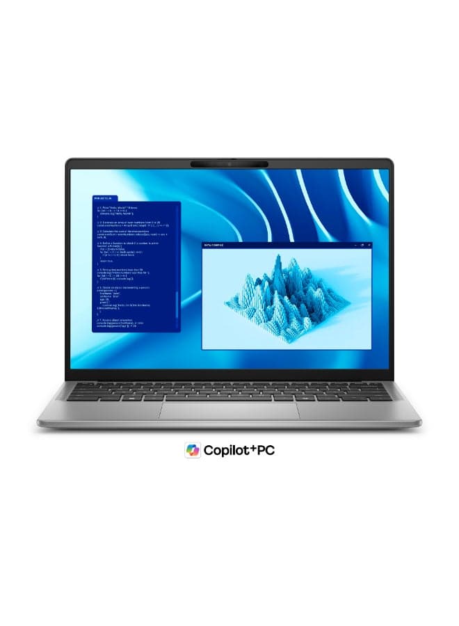 (Upgraded Version) Latitude 7455 (2025) Laptop With 14-Inch QHD+ Display, Snapdragon X Elite Processor/32GB RAM/512GB SSD/Qualcomm Adreno Graphics/Windows 11 Pro English Grey