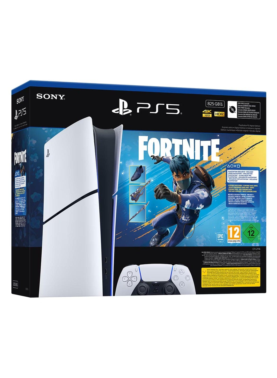 PlayStation®5 Digital Edition 825GB – Fortnite Flowering Chaos Bundle