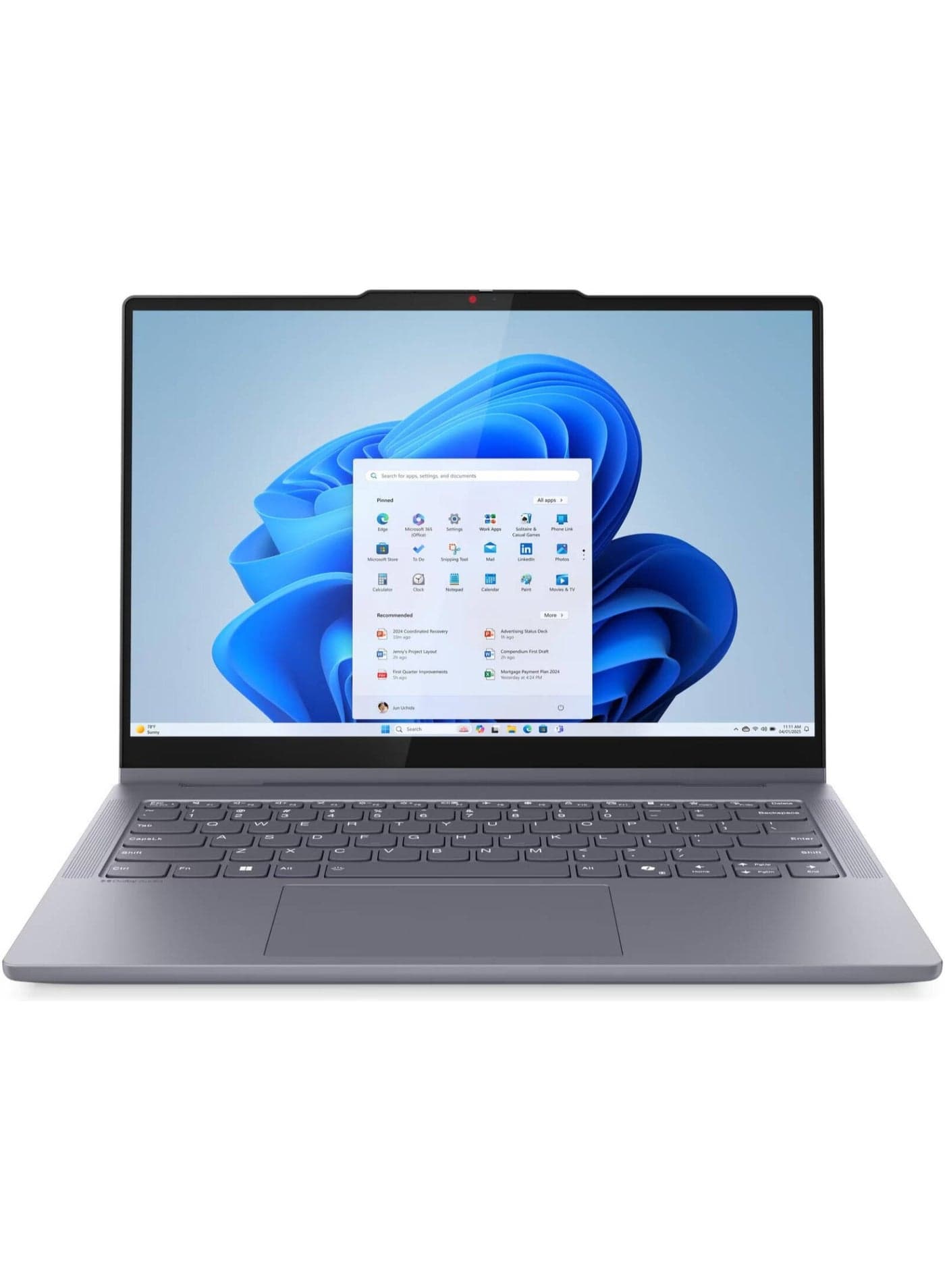 IdeaPad 5 2-in-1 14IAL10 Laptop, 14" WUXGA IPS Display, Intel Core Ultra 5 225U Processor/8GB RAM/512GB SSD/Intel Graphics/Windows 11 Home English Luna Gray