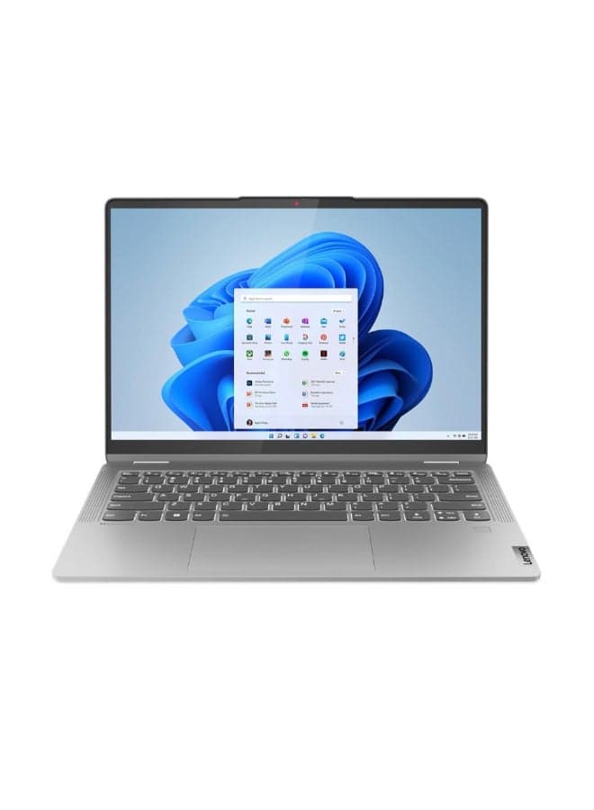 IdeaPad Flex 5 14ABR8 2-in-1 Convertible (2025) Laptop – AMD Ryzen 7-5825U / 14inch WUXGA / 512GB SSD / 16GB RAM / Shared AMD Radeon Graphics / Windows 11 Home / Arctic Grey – [82XX00C4AX] English/Arabic Arctic Grey