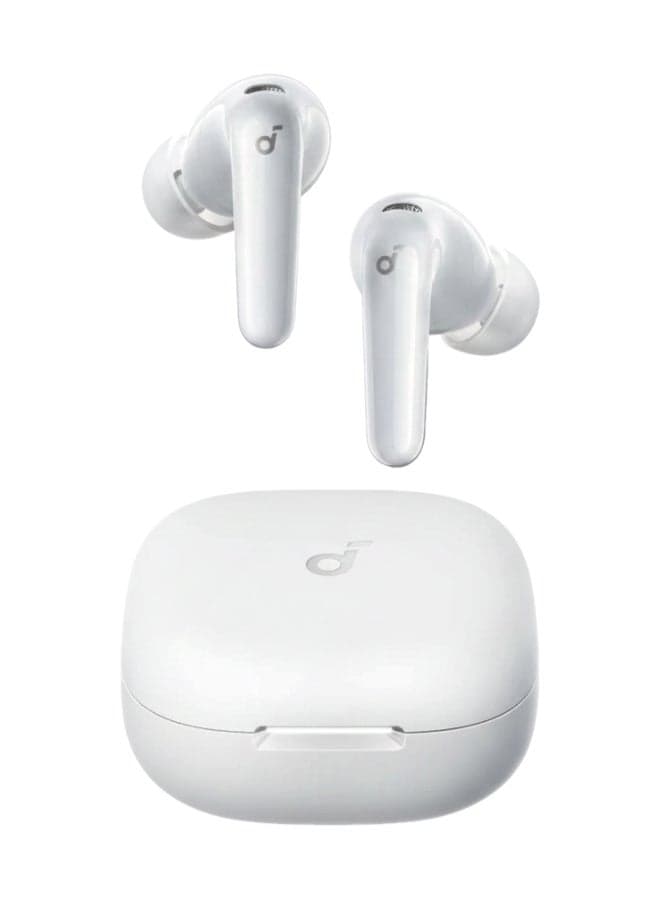Soundcore R60i NC True Wireless Earbuds with Adaptive ANC, Hi-Res LDAC, 50H Playtime, AI Clear Calls, IP55, Fast Charging - White white