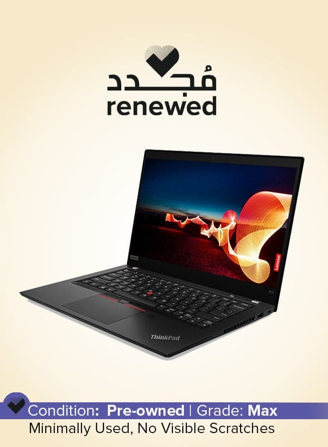 Renewed - Thinkpad X13 Gen 2 Laptop With 13.3-Inch Full HD Display, Core i5 Processor/7th Gen/Dual Core/8GB RAM/512GB SSD/‎‎Intel HD Graphics/Windows 10 English black