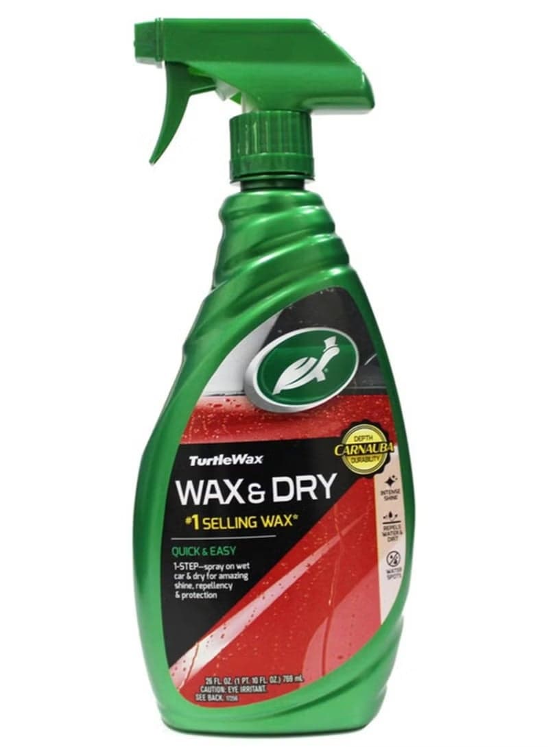 Car Wax & Dry Spray 769ml – Quick Shine & Water Repellent Protection After Wash