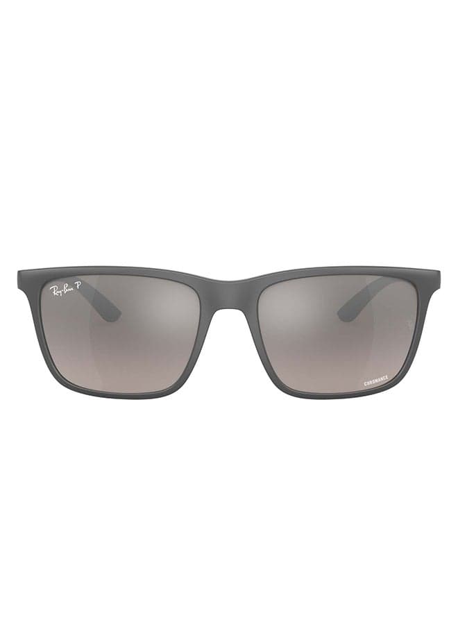 Men's RB4385 60175J Full Rim Rectangular Polarized Sunglasses - Lens Size: 58 mm