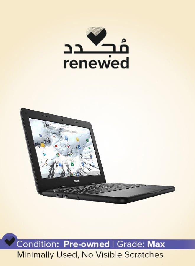 Renewed - Chromebook 3100 Laptop With 11.6-Inch Full HD Display,Celeron N4020 Processor/Dual Core/4GB RAM/32GB eMMC/Chrome OS Black