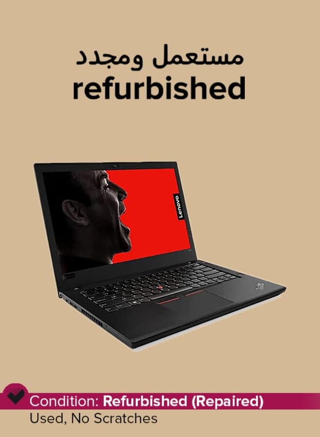 Refurbished - Thinkpad T480 Laptop With 14-Inch Full HD Display,Intel Core i5 Processor/8th Gen/8GB RAM/256GB SSD/Intel HD Graphics/Windows 10 Pro English Black