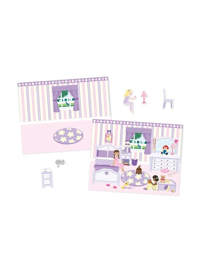 Melissa & Doug Reusable Sticker Pad Play House – Over 175 Reusable Cling-Style Stickers with Five Fold-Out Rooms (Kitchen, Bedroom, Living Room & Outdoors) for Creative Decor Play | MD4197