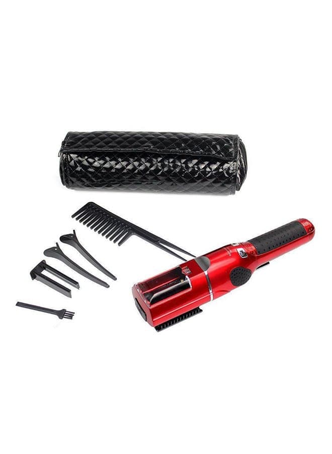 Cordless Split End Hair Trimmer Red