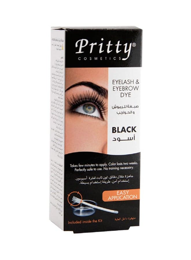 Eyelash And Eyebrow Dye Kit Black