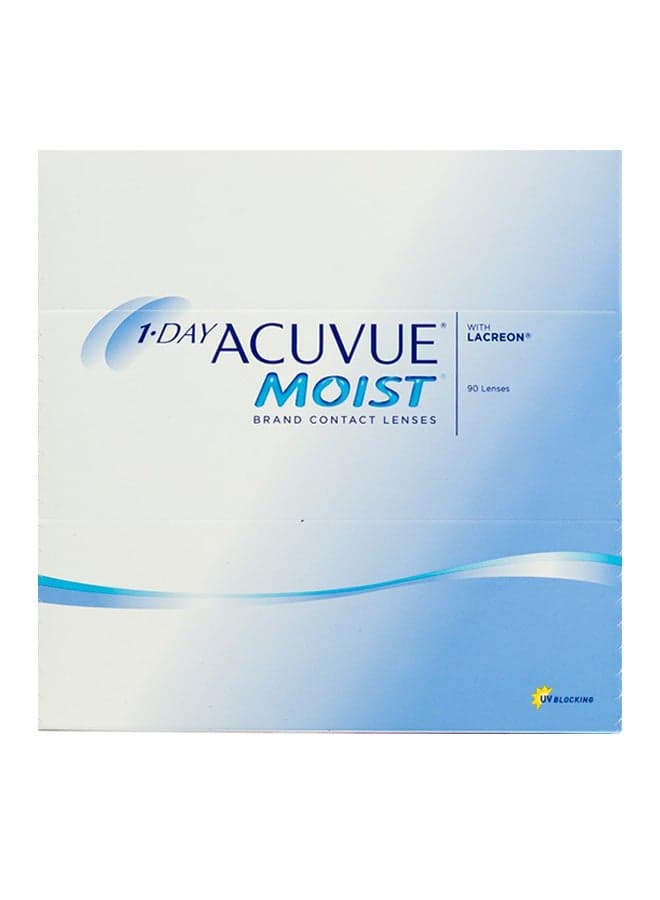 Pack Of 90 Moist Daily Disposable Clear Lenses