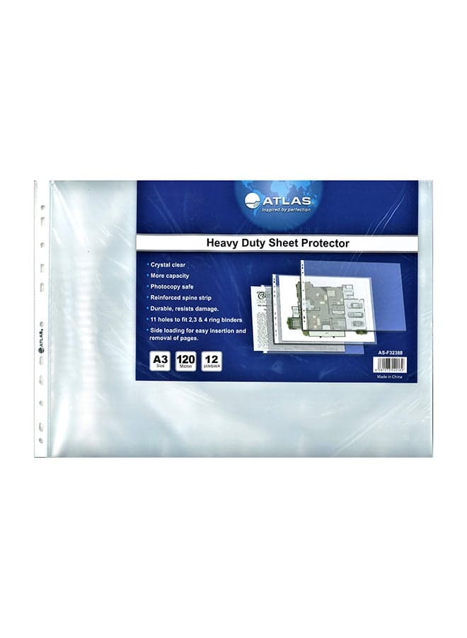 A3 Heavy Duty Sheet Protector Crystal