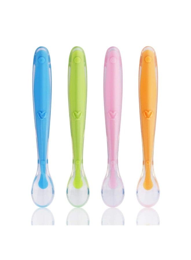 4-Piece Baby Feeding Training Spoon With Case Set