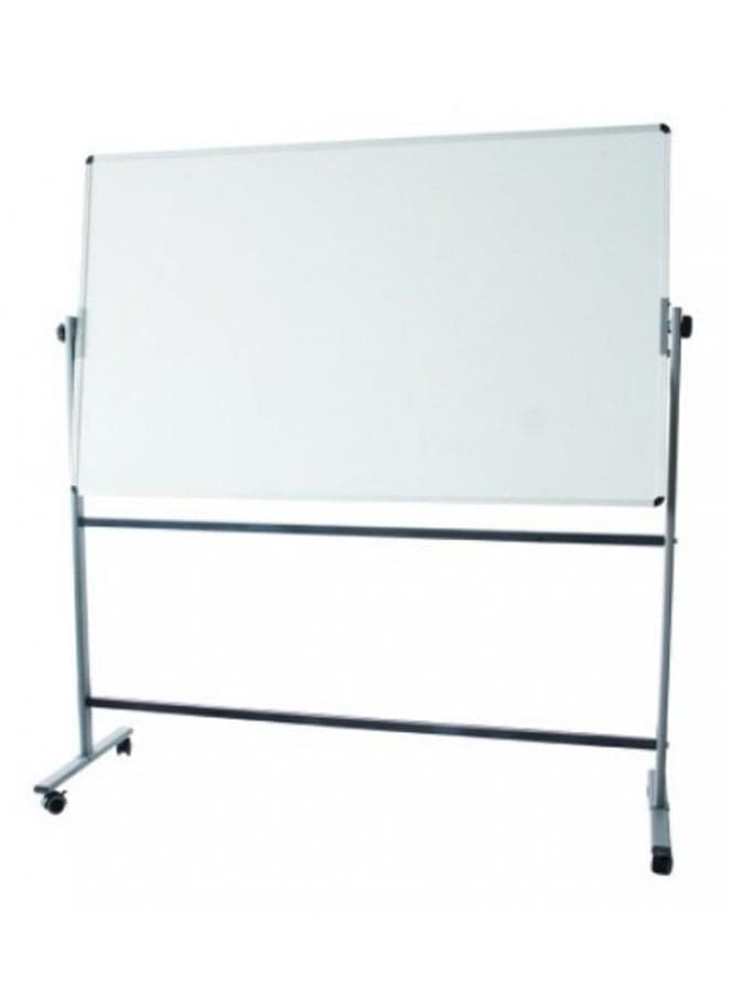 Double Sided Magnetic Whiteboard With Stand White