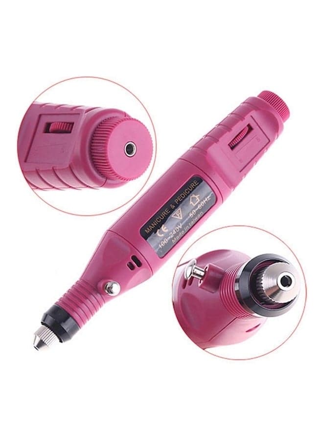 Electric Nail Drill Machine Pink/Black/Silver