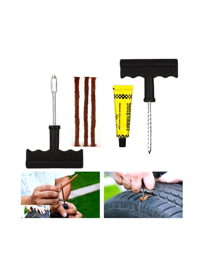 Tyre Puncture Repair Kit Tubeless Car Motorcycle Van Bike Tool Plug Emergency