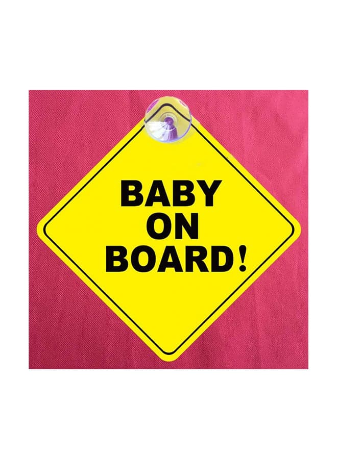Baby On Board Warning Safety Sign Car Window Sticker