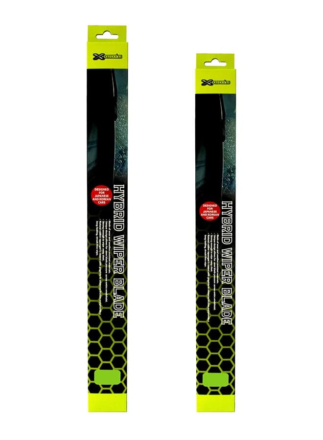 2-Piece Hybrid Wiper Blades Set For Hyundai Veloster 2015-12
