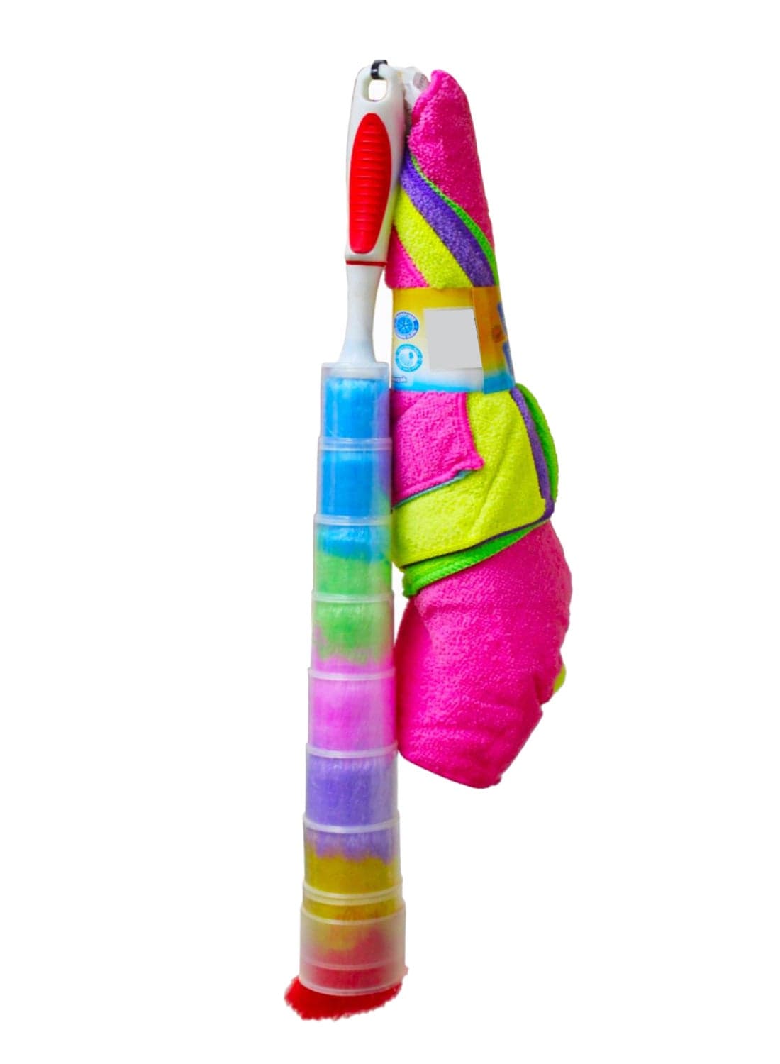 5-Piece Soft Colourful Duster Cloth Set
