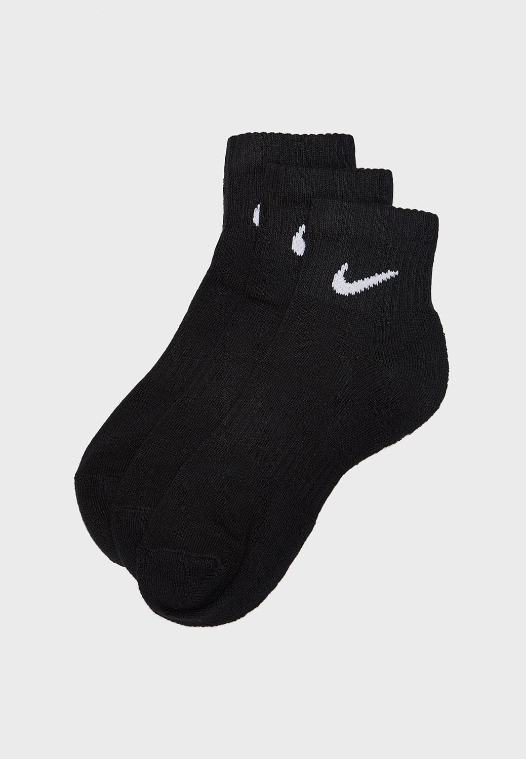 Pairs Of 3 Ankle Socks Black