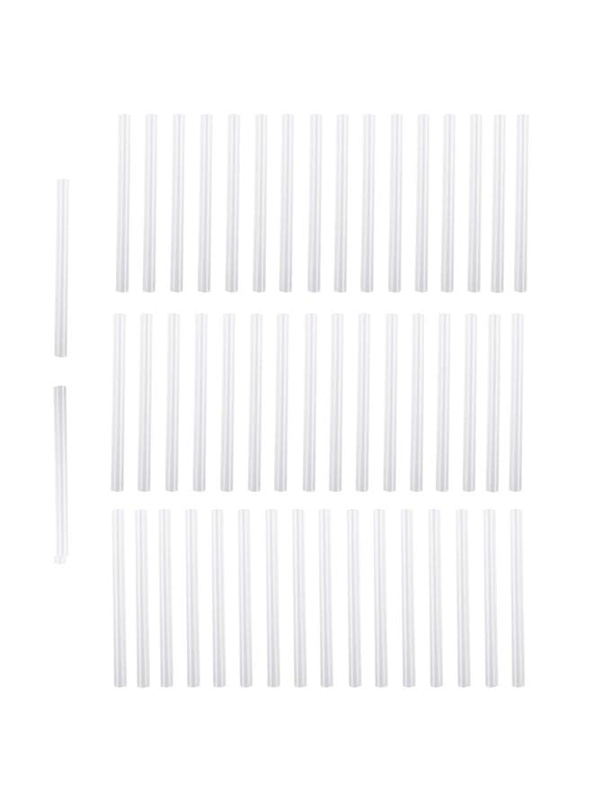 50-Piece Hot Melt Glue Sticks White