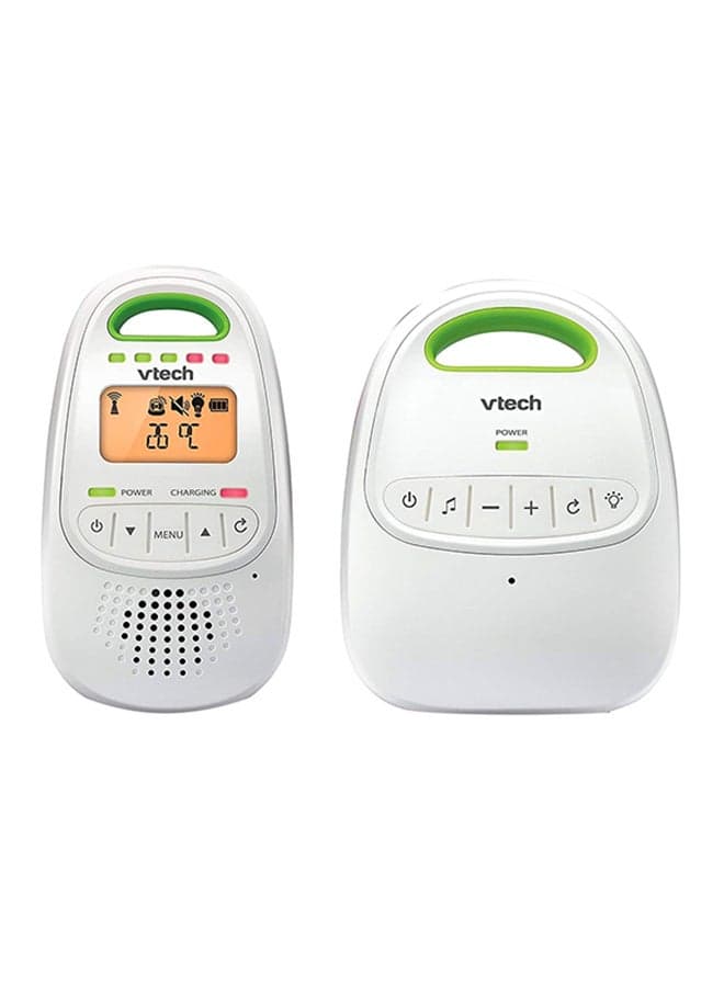 BM2000 Digital Audio Baby Monitor, Parent Unit With Rechargeable Battery, Long Range, Digital Wireless Transmission, Baby Monitor With Crystal - Clear Sound, Plug And Play, Sound Indicator And Alerts