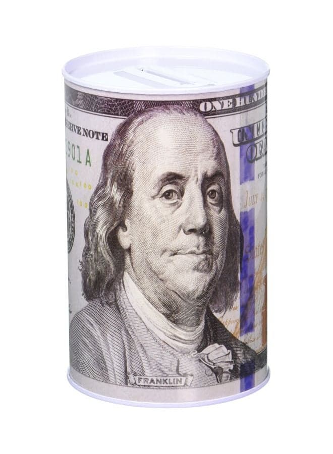 100 Dollar Bill Tin Money Bank